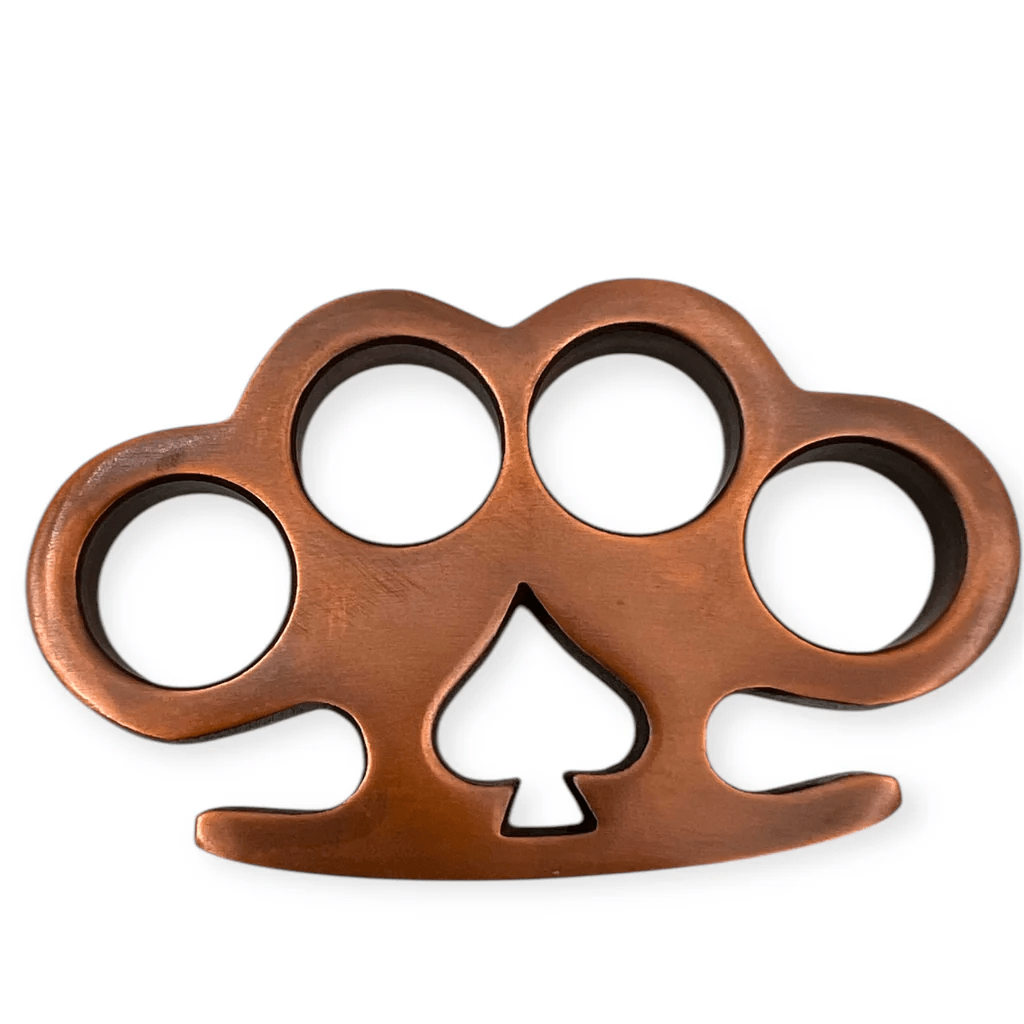 Copper Spade Cutout Knuckles - Brass Knuckles Shop