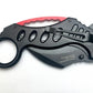 Curved Fury – Black With Red - Brass Knuckles Shop