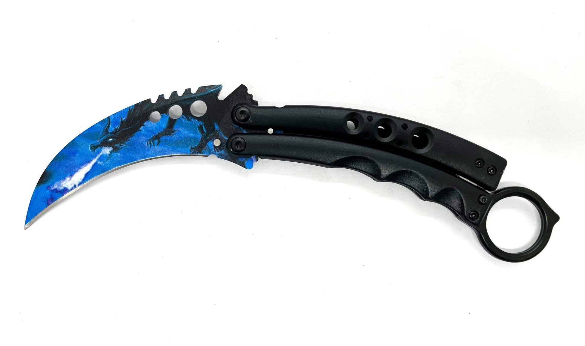 Curved Fury – Blue Dragon - Brass Knuckles Shop