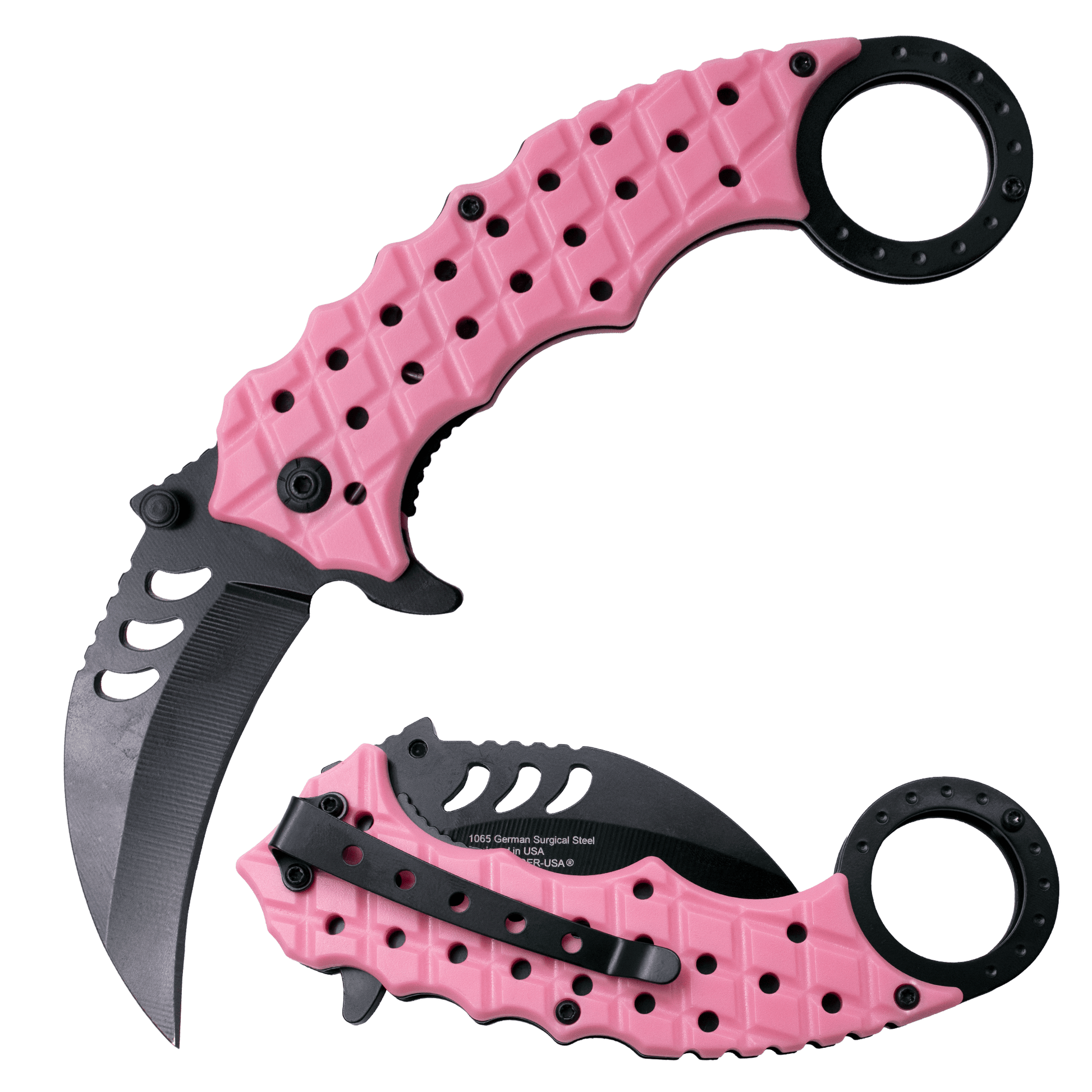 Curved Fury – Pink - Brass Knuckles Shop
