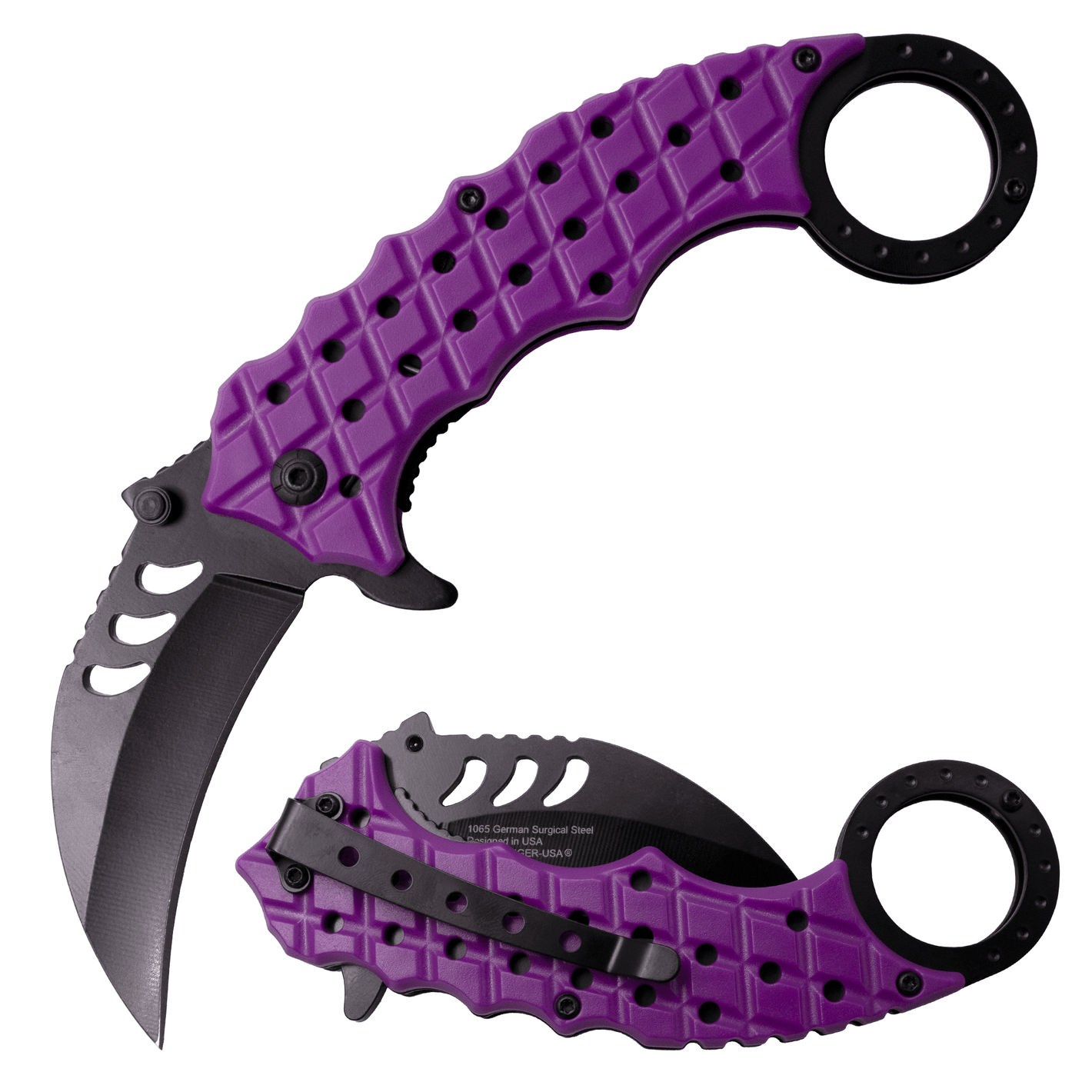 Curved Fury – PURPLE - Brass Knuckles Shop