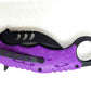 Curved Fury – Purple Handle Black Knife
