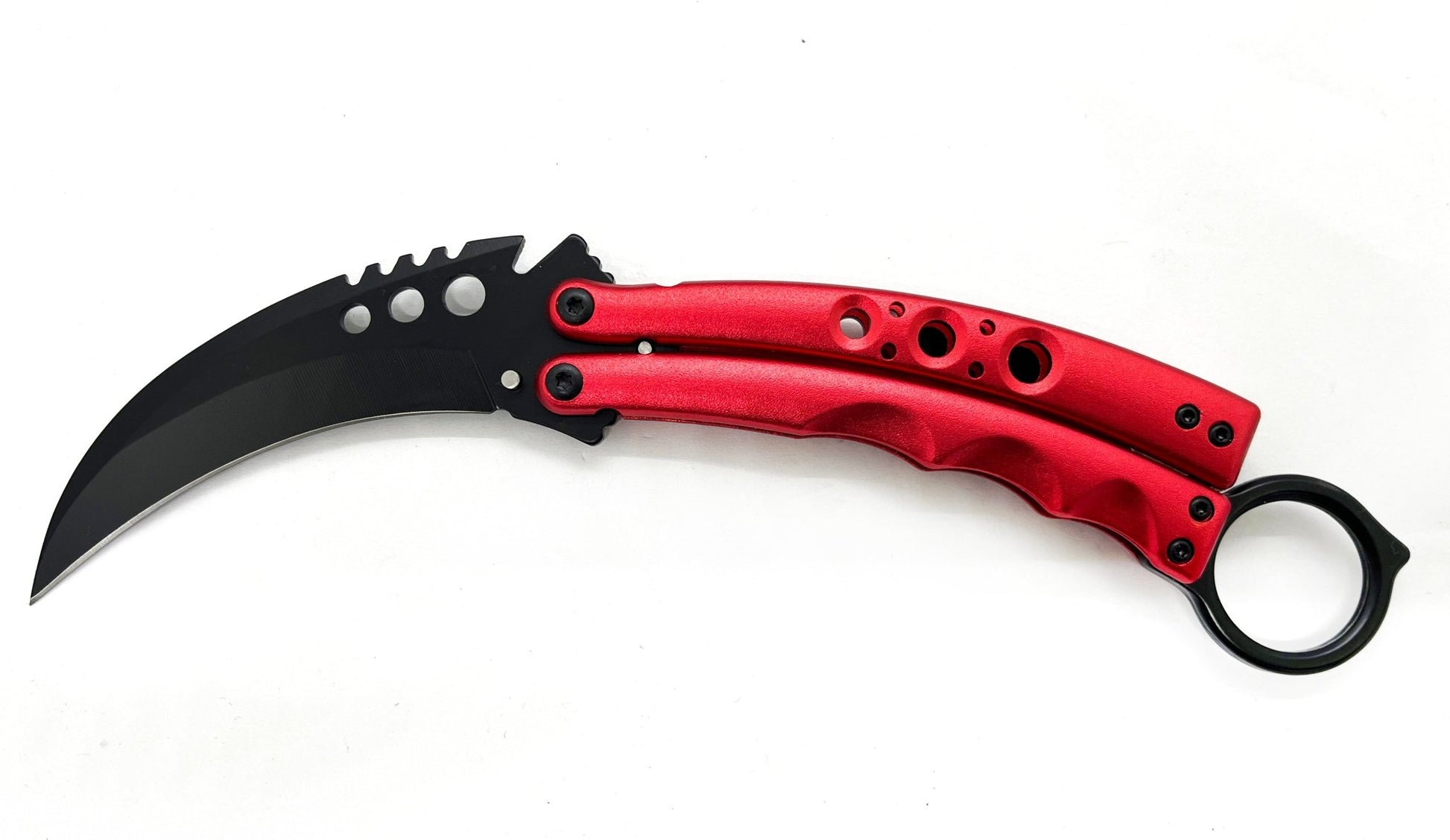 Curved Fury – RED - Brass Knuckles Shop