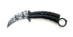 Curved Fury – White Black Skulls - Brass Knuckles Shop