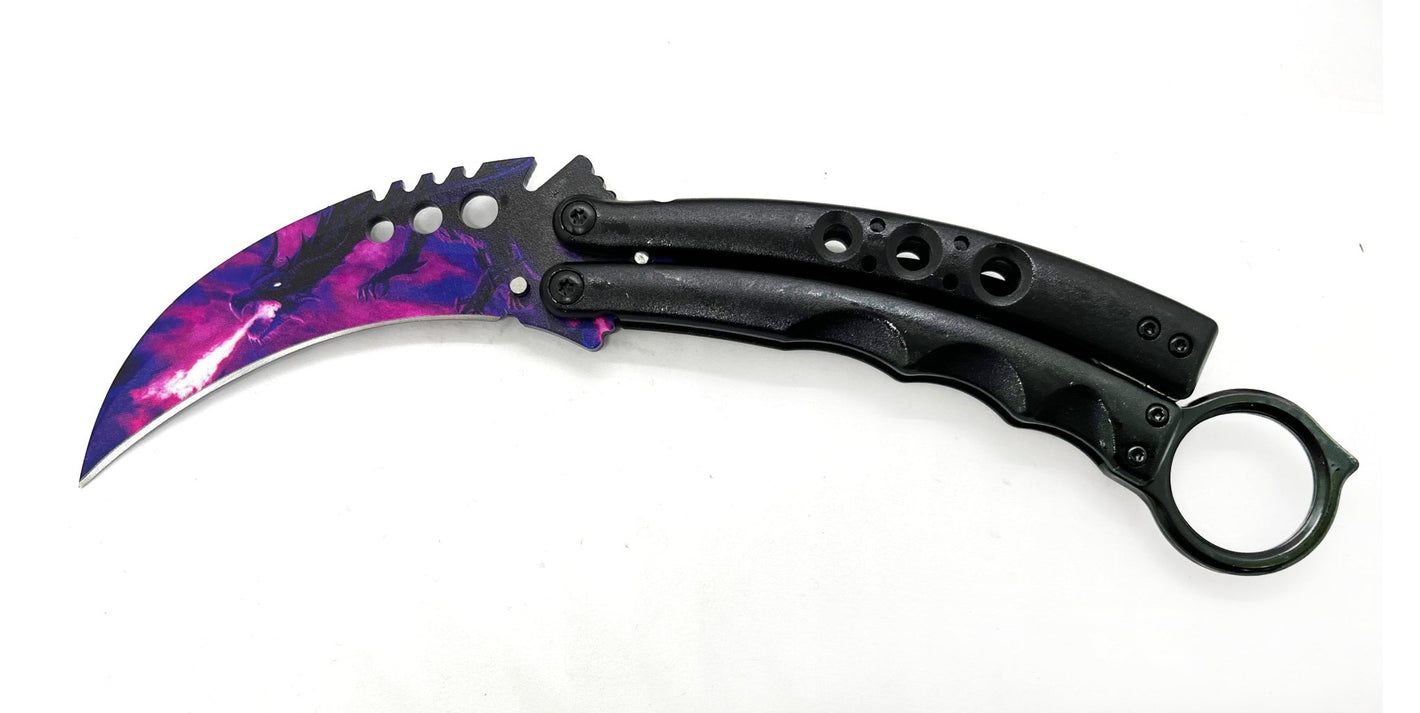 Fang Grip – Purple Dragon - Brass Knuckles Shop