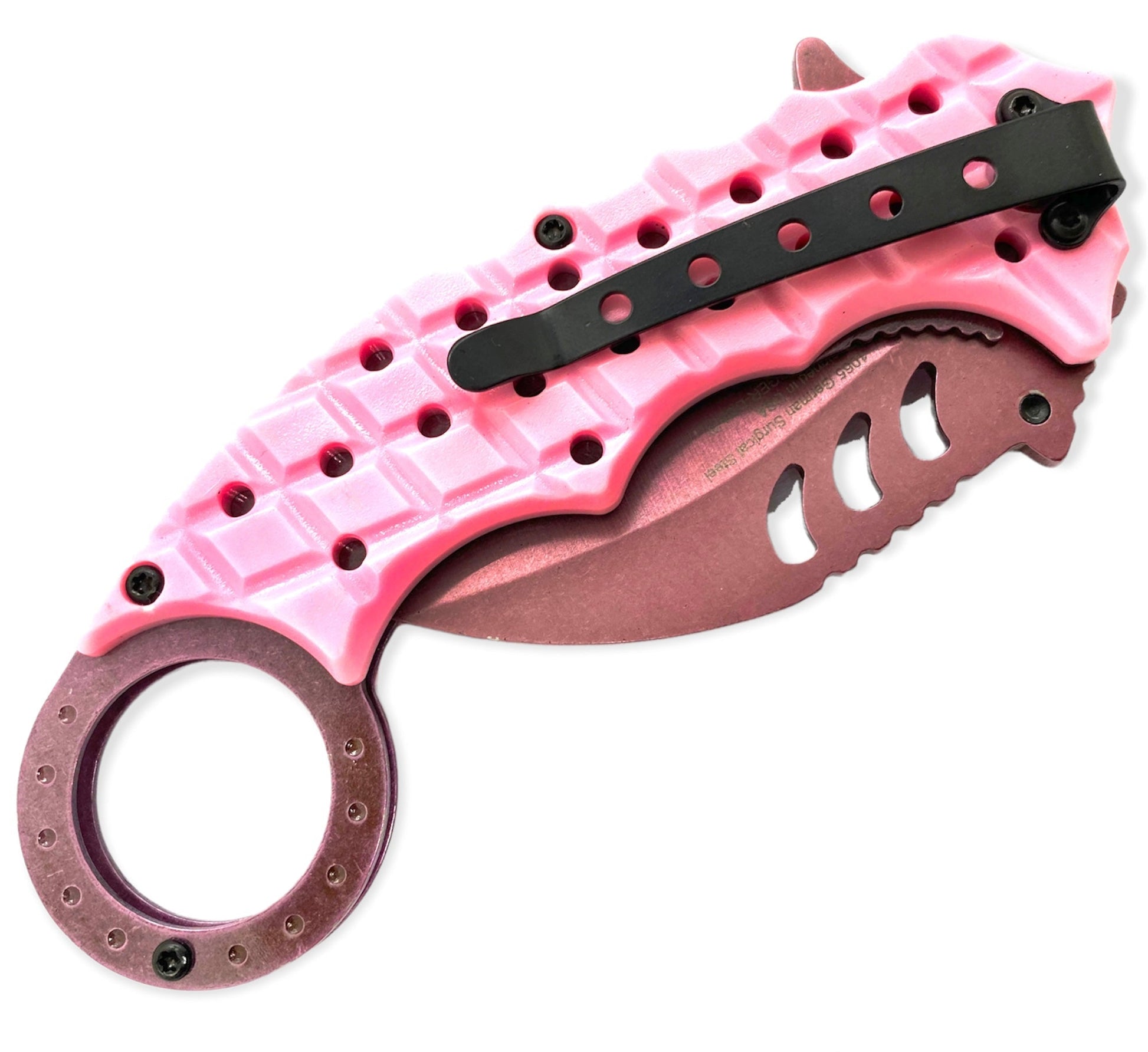 Fang Grip – WHITE GREEN - Brass Knuckles Shop