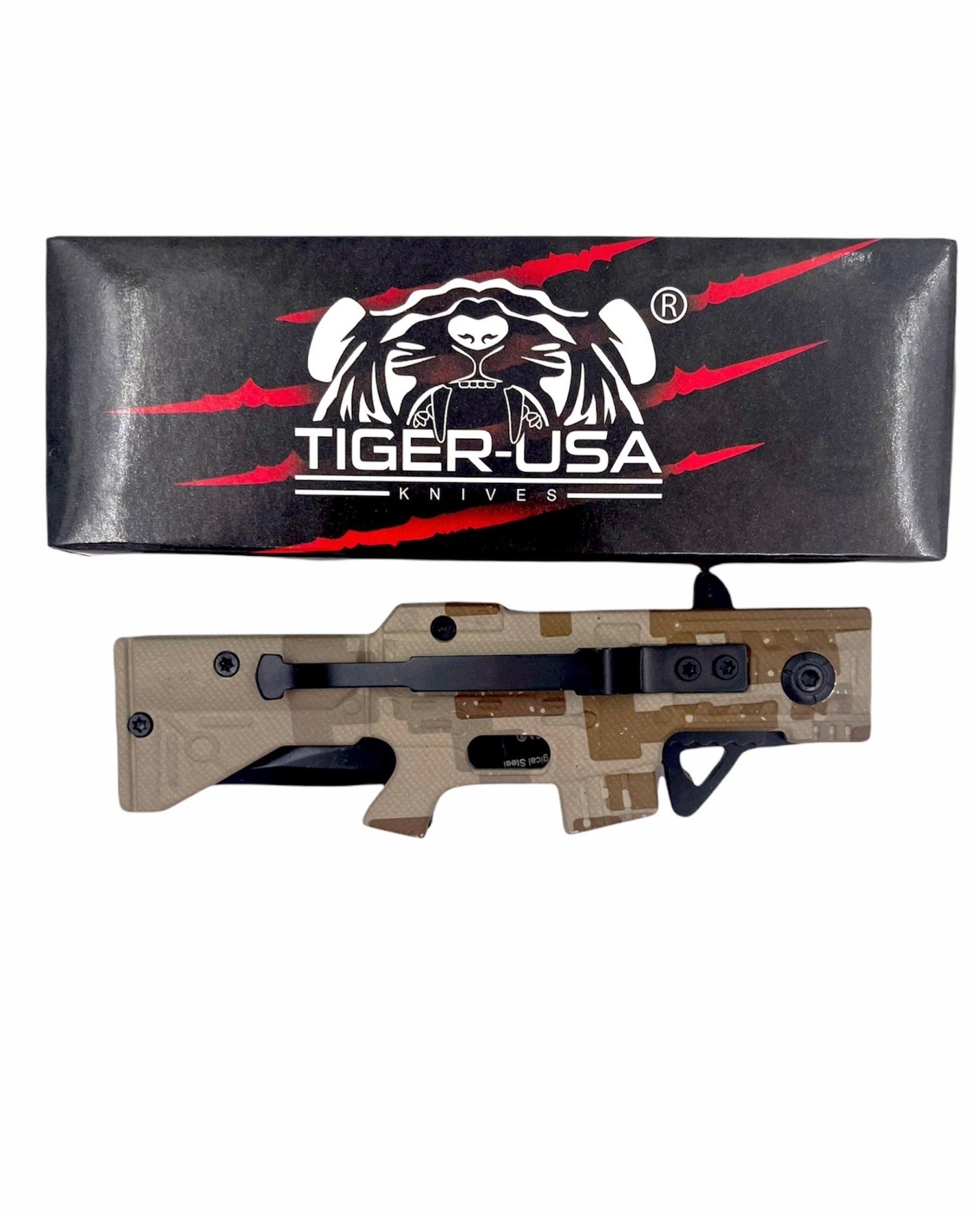 Flick Blade – 16/M16 STYLE (CAMO)1 - Brass Knuckles Shop
