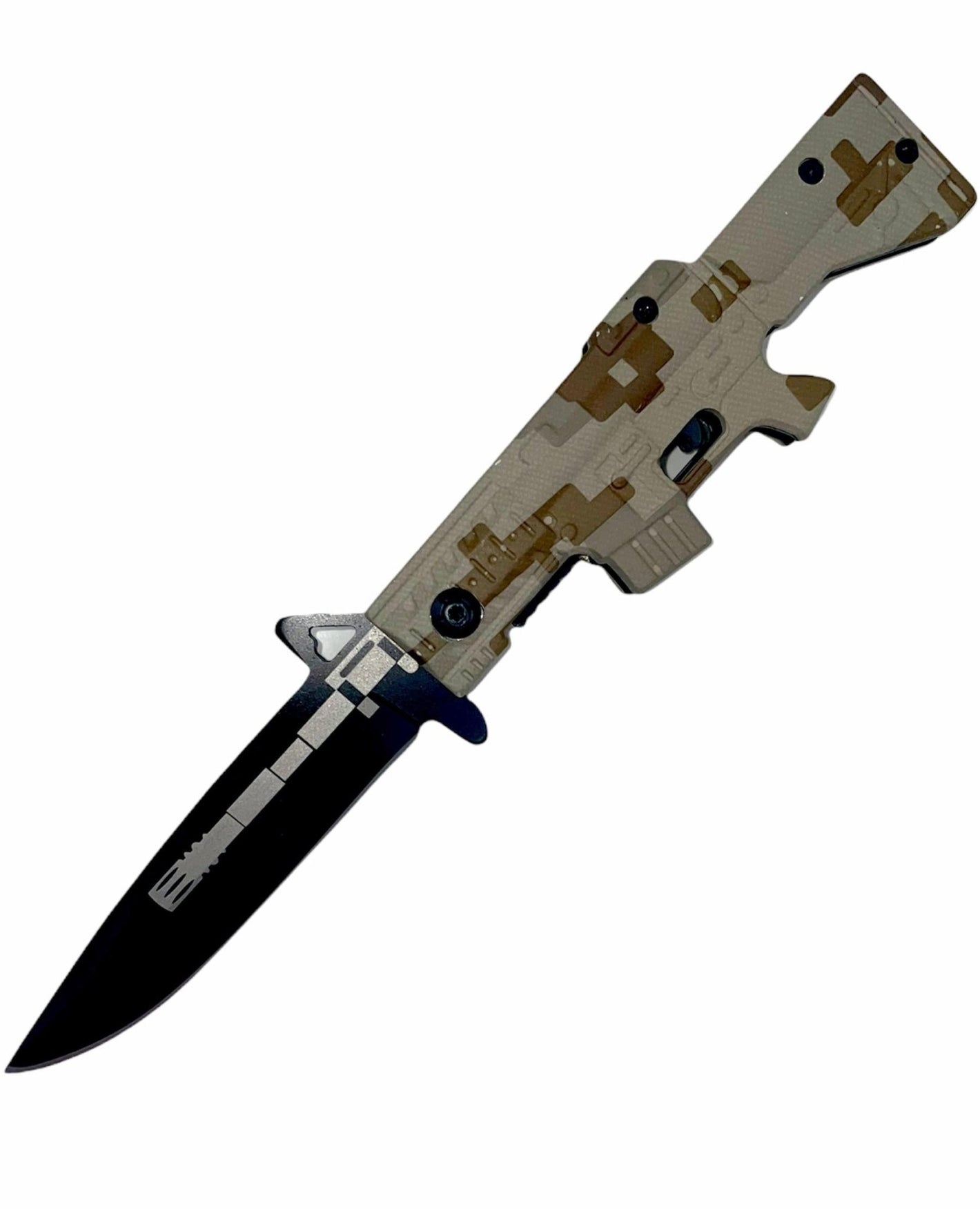 Flick Blade – 16/M16 STYLE (CAMO)1 - Brass Knuckles Shop