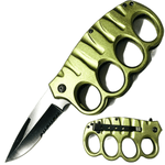 Green Trench Knife - Brass Knuckles Shop
