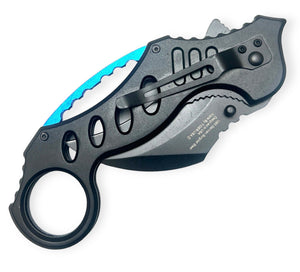 Hawk Talon – Black With Teal - Brass Knuckles Shop