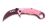 Hawk Talon – Pink Handle Purple Knife