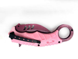 Hawk Talon – Pink Handle Purple Knife