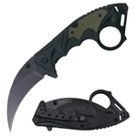 Hook Blade – BLACK AND GREEN - Brass Knuckles Shop