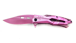 Pop Lock – LIGHT PINK HANDLE and KNIFE - Brass Knuckles Shop