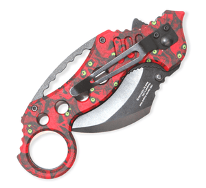 Pop Lock – RED & BLACK Skull - Brass Knuckles Shop