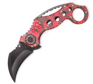 Pop Lock – RED & BLACK Skull - Brass Knuckles Shop