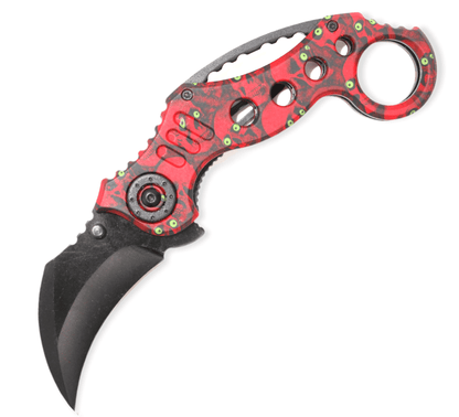 Pop Lock – RED & BLACK Skull - Brass Knuckles Shop