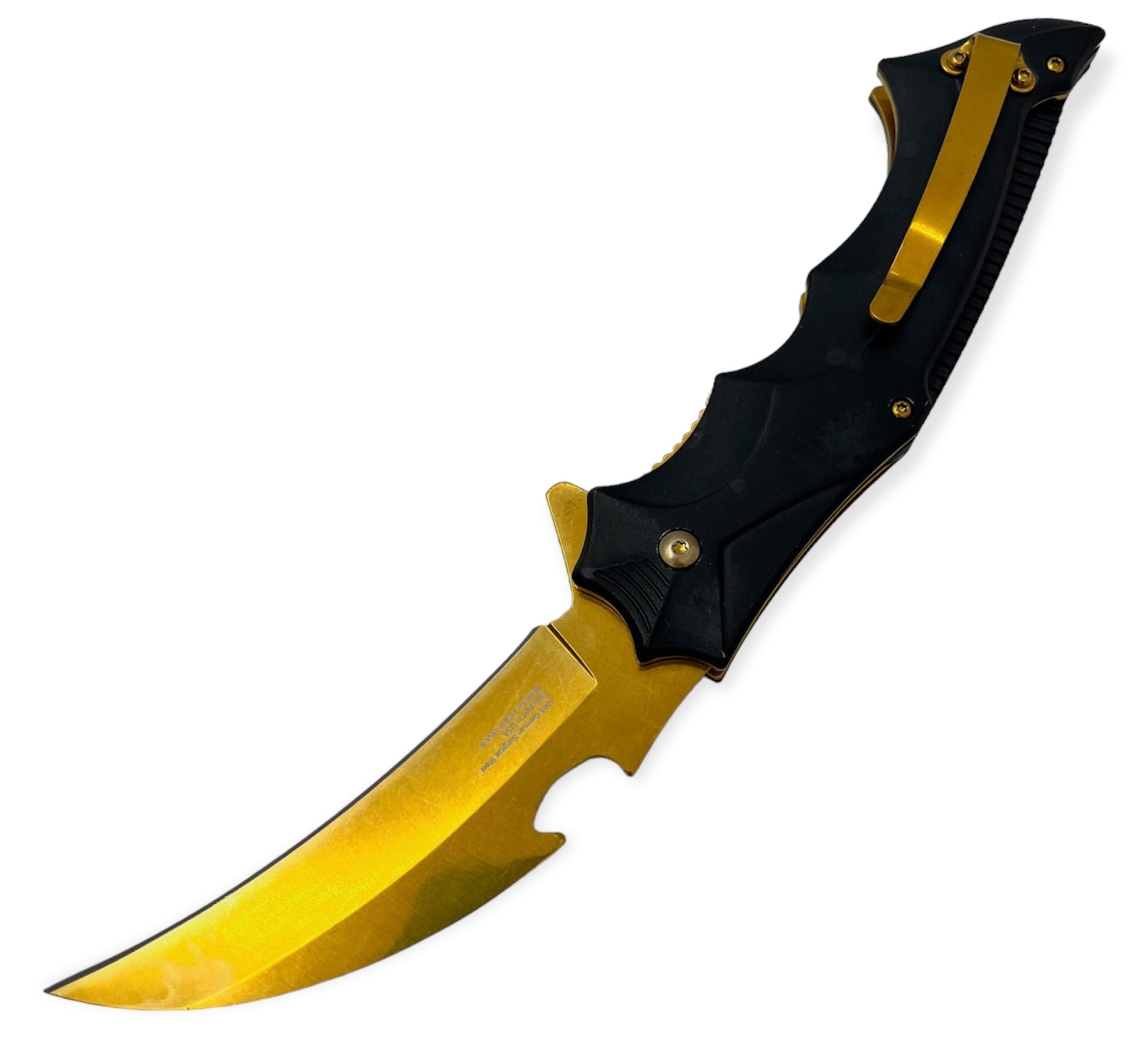 Quick Flip – BLACK and GOLD - Brass Knuckles Shop