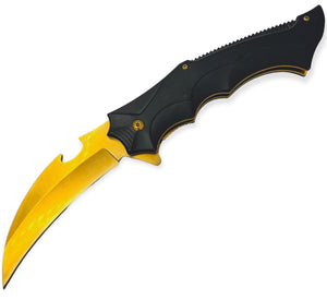 Quick Flip – BLACK and GOLD - Brass Knuckles Shop