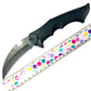Quick Flip – BLACK SERRATED BLADE - Brass Knuckles Shop