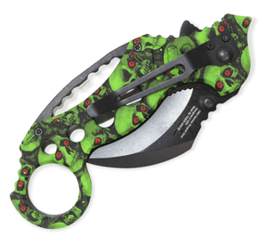 Quick Flip – Green Skull Cammo - Brass Knuckles Shop
