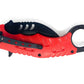 Scorpion Claw – Red Handle Black Knife