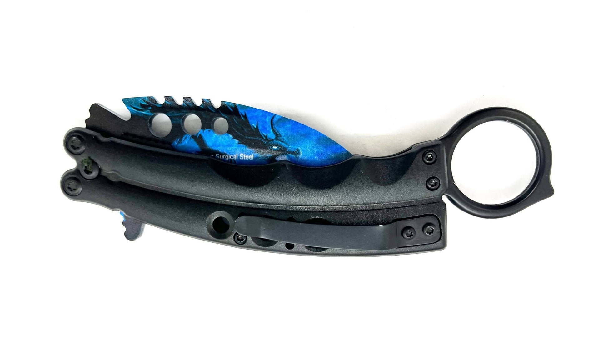 Shadow Hook – Blue Dragon - Brass Knuckles Shop