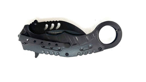Shadow Hook – Brown CAMO Handle Black Knife