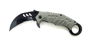 Shadow Hook – Grey Handle Black Knife