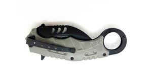 Shadow Hook – Grey Handle Black Knife