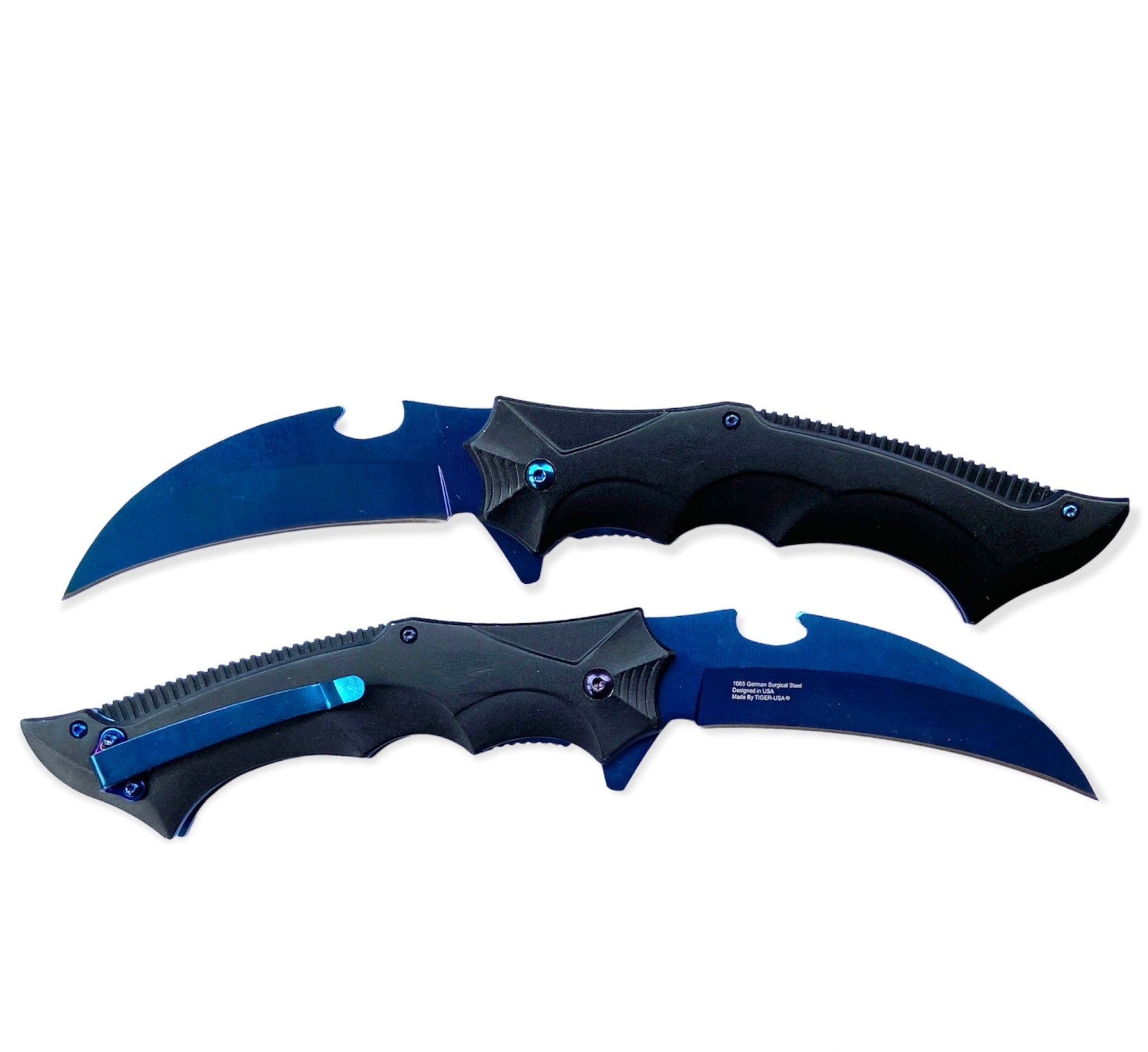 Snap Open – BLACK and BLUE - Brass Knuckles Shop