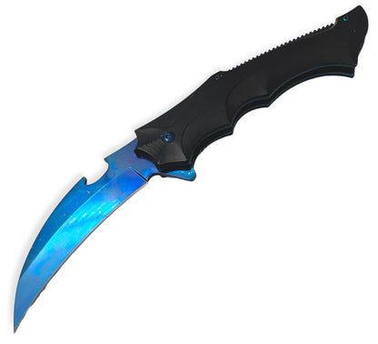 Snap Open – BLACK and BLUE - Brass Knuckles Shop