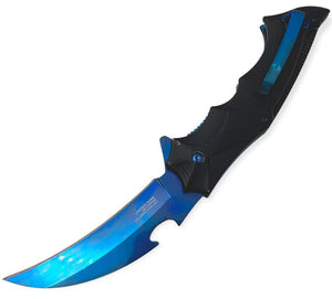 Snap Open – BLACK and BLUE - Brass Knuckles Shop