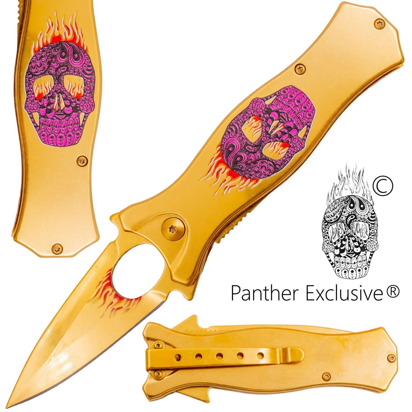 Snap Open – Pink - Brass Knuckles Shop