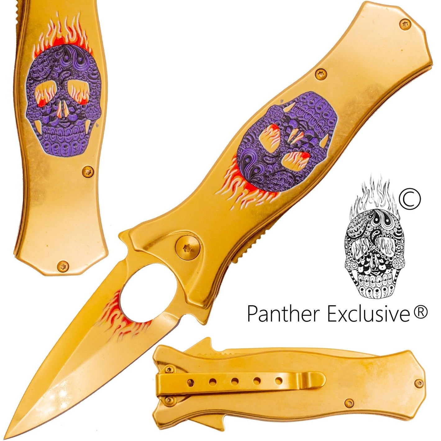 Snap Open – Purple - Brass Knuckles Shop