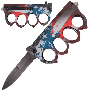 Stars &amp; Strikes Trench Knife - Brass Knuckles Shop
