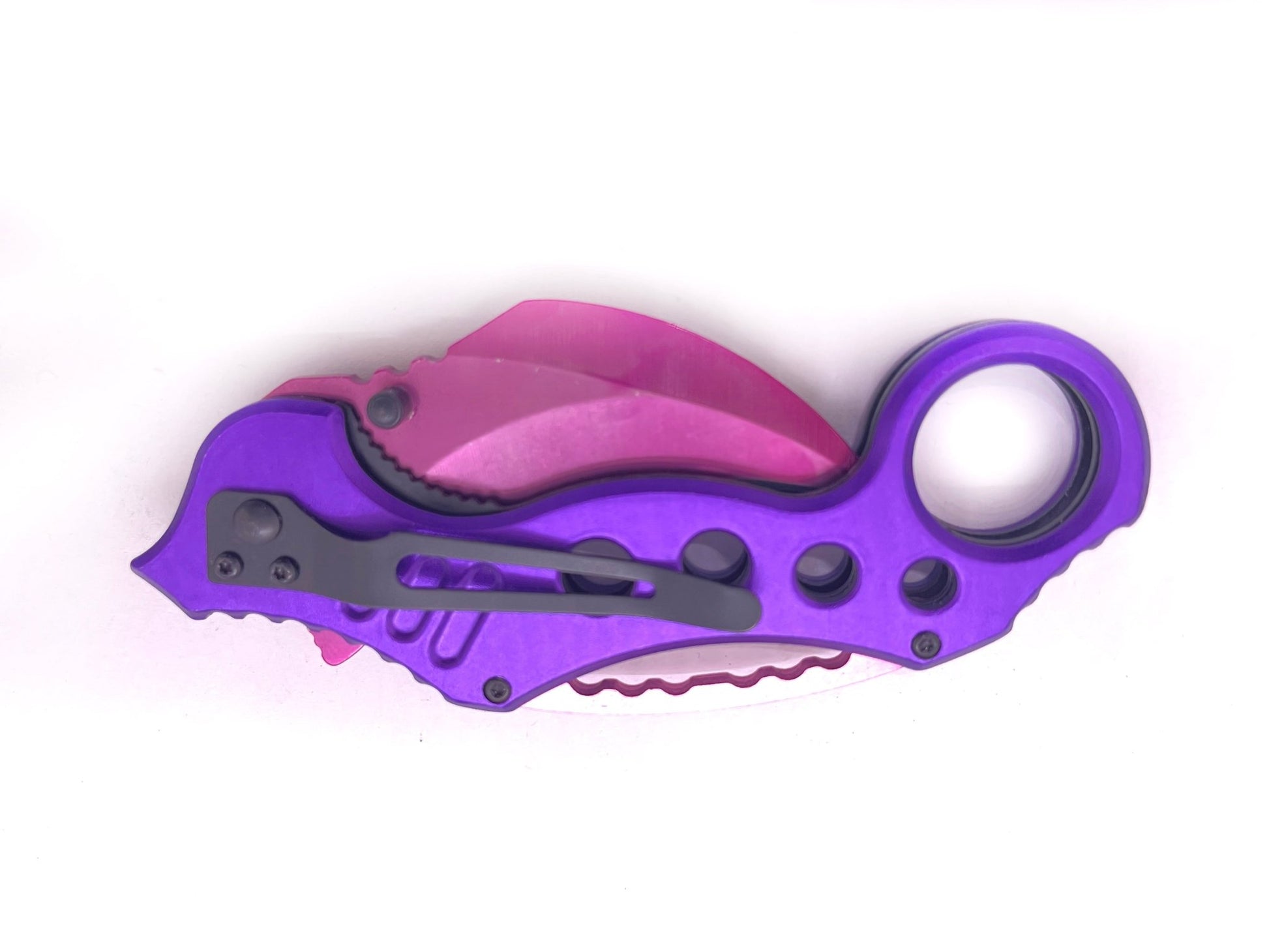 Talon Strike – Purple Handle Pink Knife - Brass Knuckles Shop