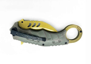 Venom Curve – Grey Handle Yellow knife